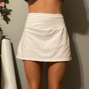 White Amazon golf skirt